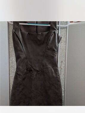 House of CB Black Strapless Fitted Dress